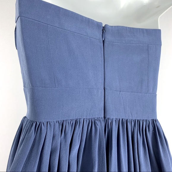 Silk Blue Y2K Fit and Flare Homecoming Dress - Picture 2 of 7